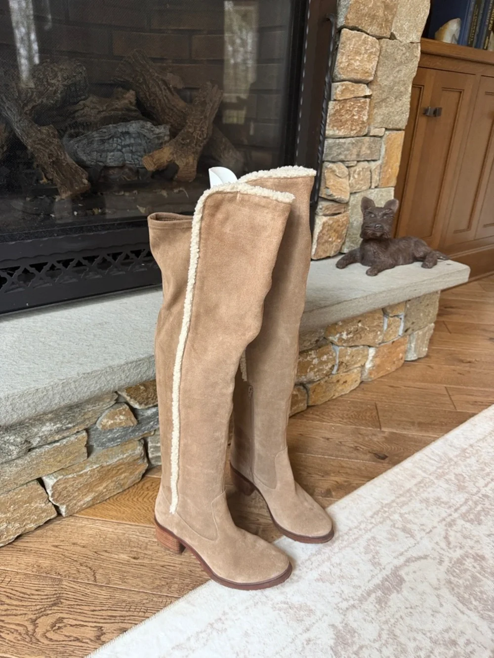 Vince Camuto Tan Suede Over-the-Knee Boots